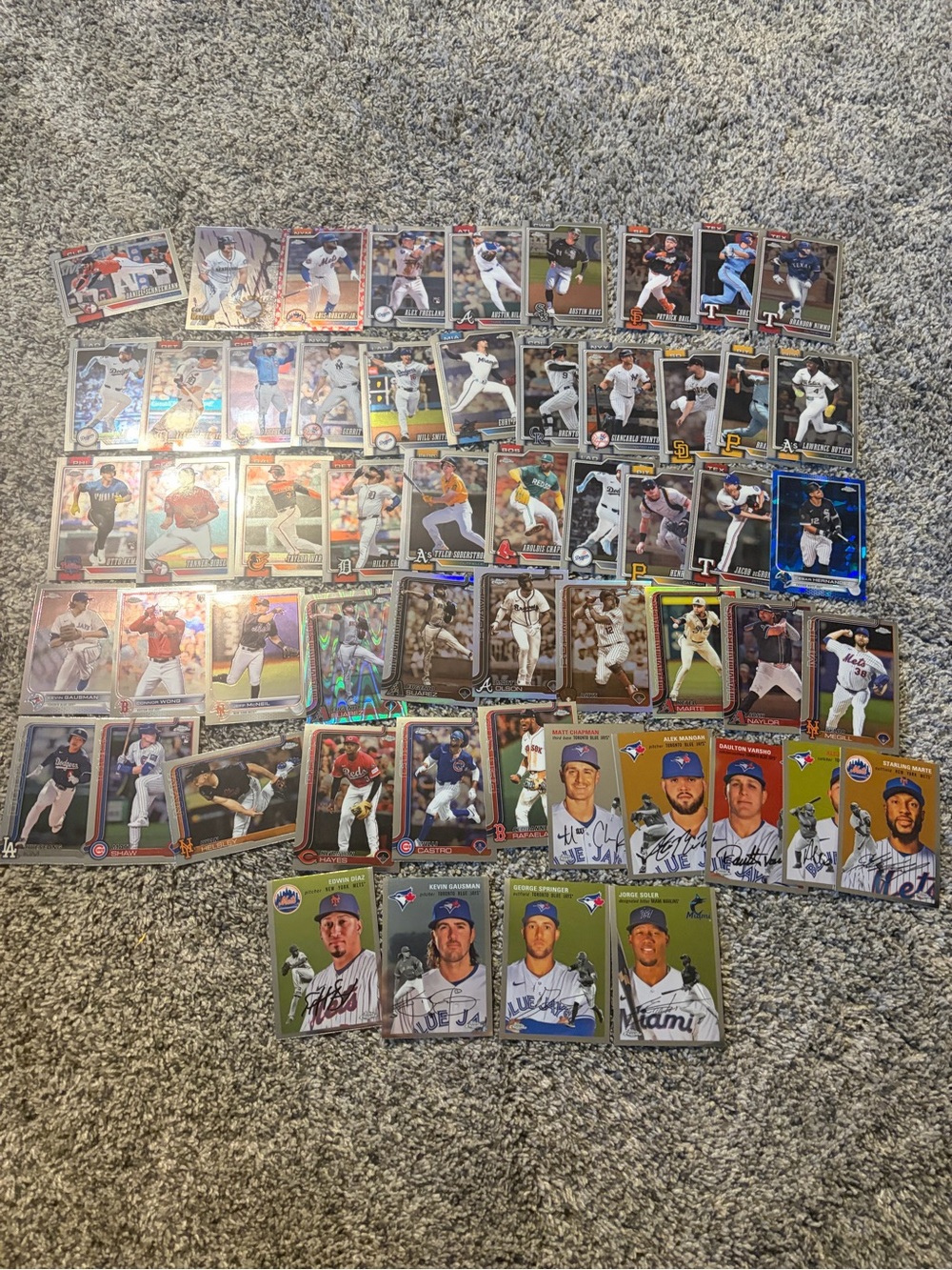 Lot of 55 Topps Chrome & Chrome Heritage 2022-2026 mixed years baseball